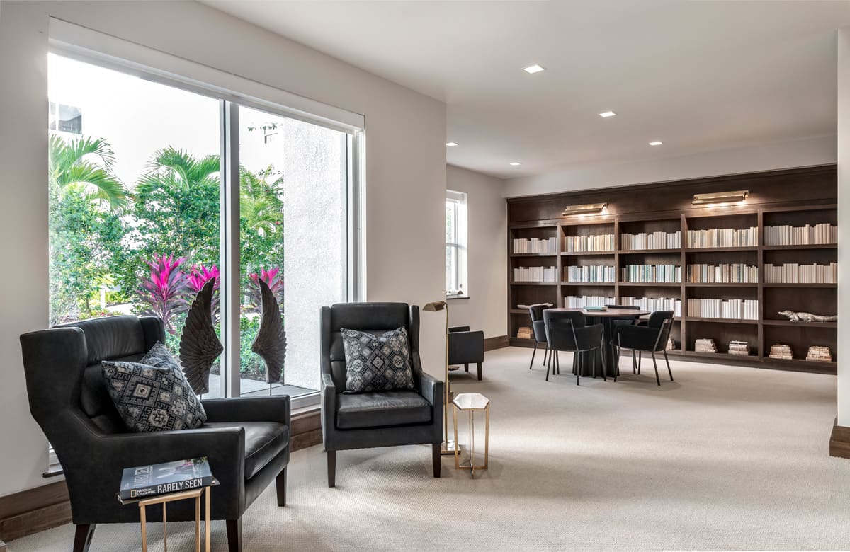 Waters Edge Independent Living Library.