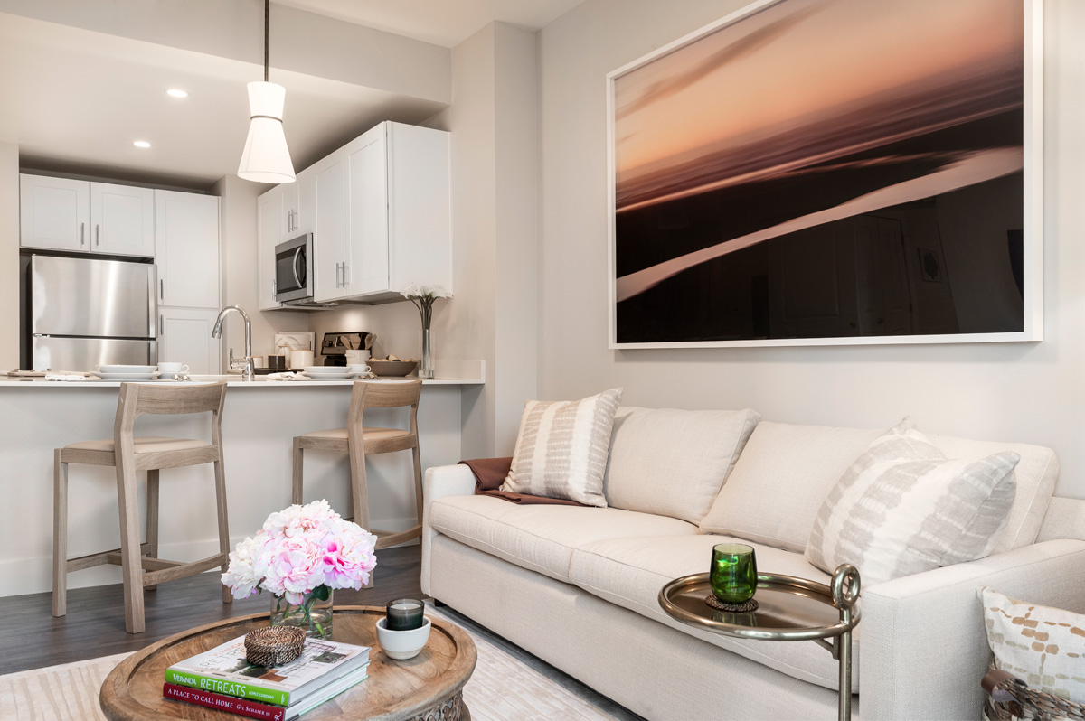 64 This Completed Model Provides An Opportunity To See What It Looks Like When An Apartment Is Lived In.