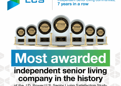 Amavida Living’s Management Company stays on top as J.D. Power’s most-awarded senior living provider in the annual Senior Living Satisfaction Study